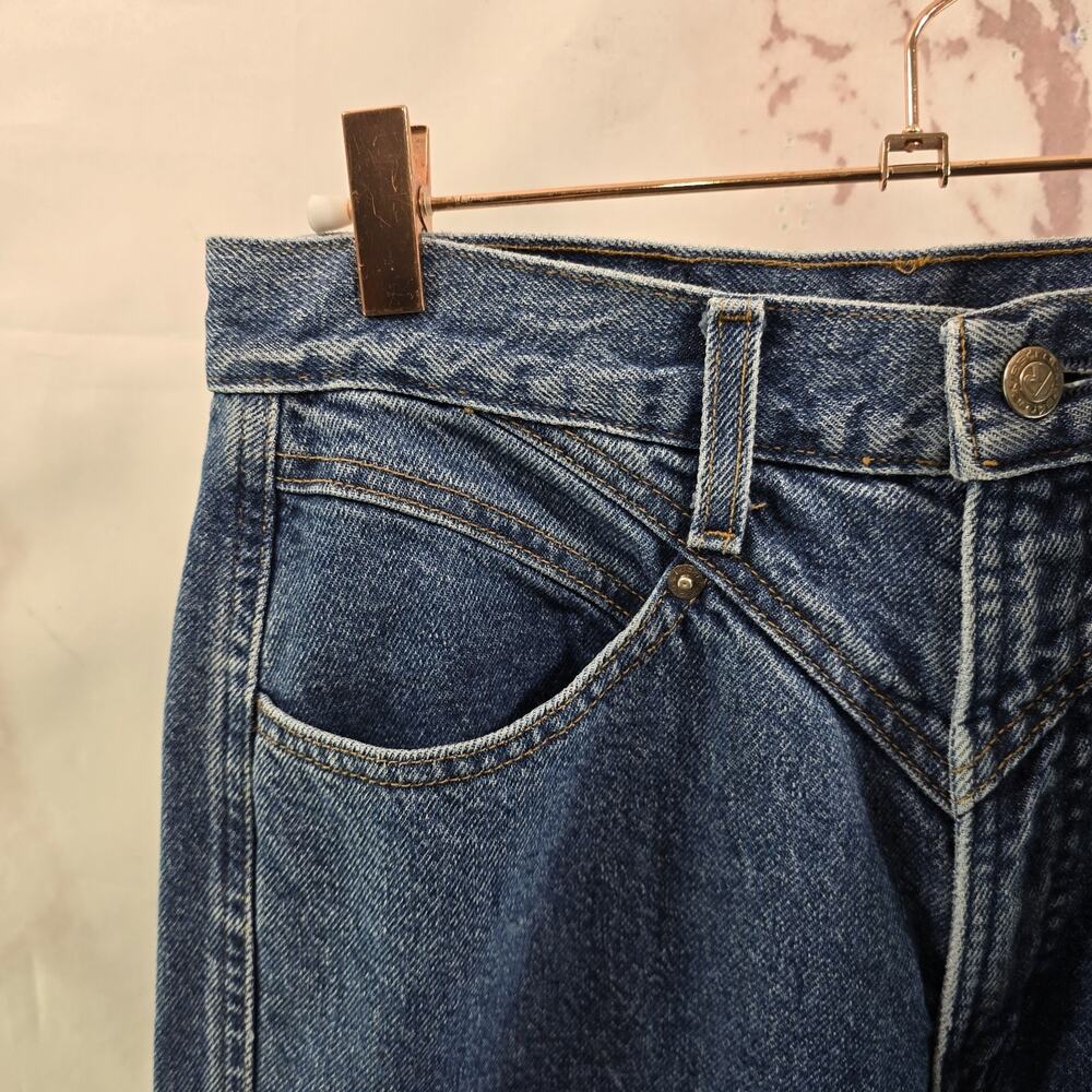 Rocky Mountain Jeans Womens 29 X 34 11 10 Denim Western Rockies Vtg Bareback NOS - Picture 2 of 13